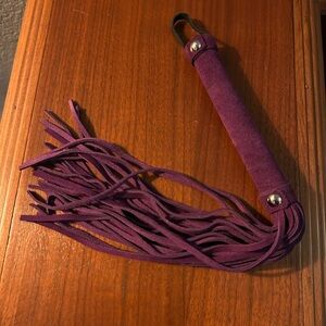 Purple Suede Fringe Flogger